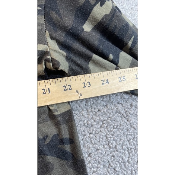 SHEIN Women's Camo V Neck 3/4 Sleeve Top XL - Picture 2 of 4